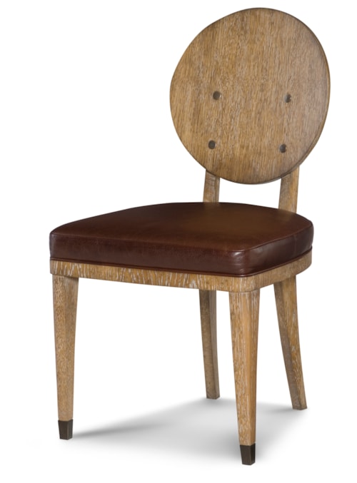 Casual Keira Upholstered Chair with Wooden Back