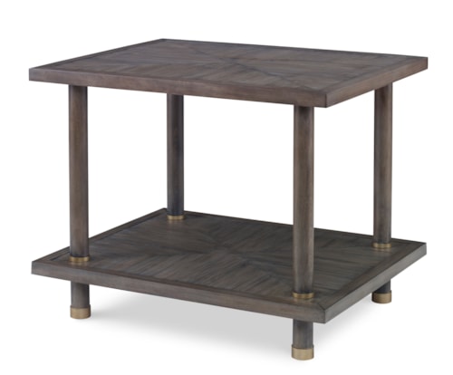 Biscayne End Table-Mink