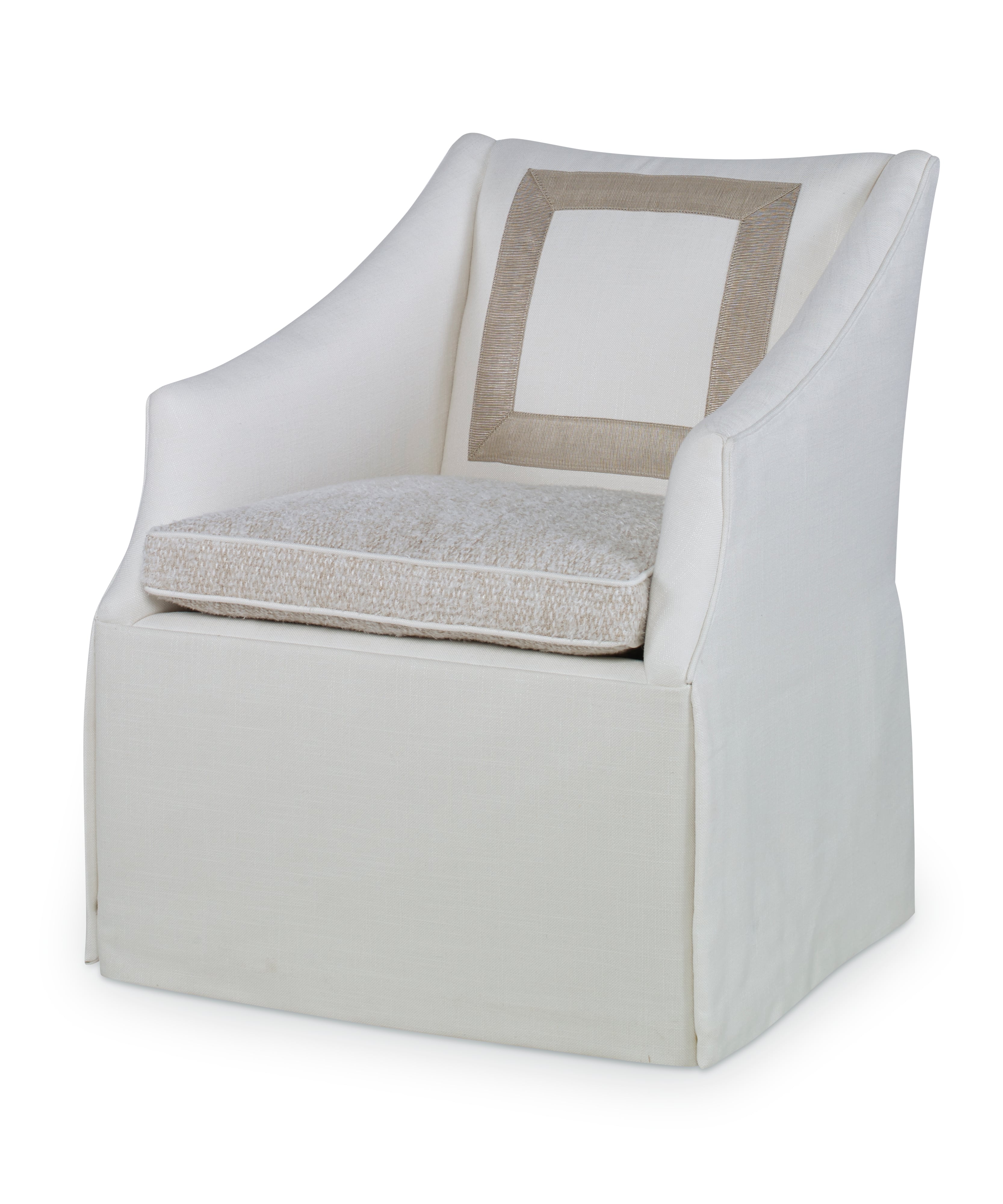 Skirted Swivel Chair