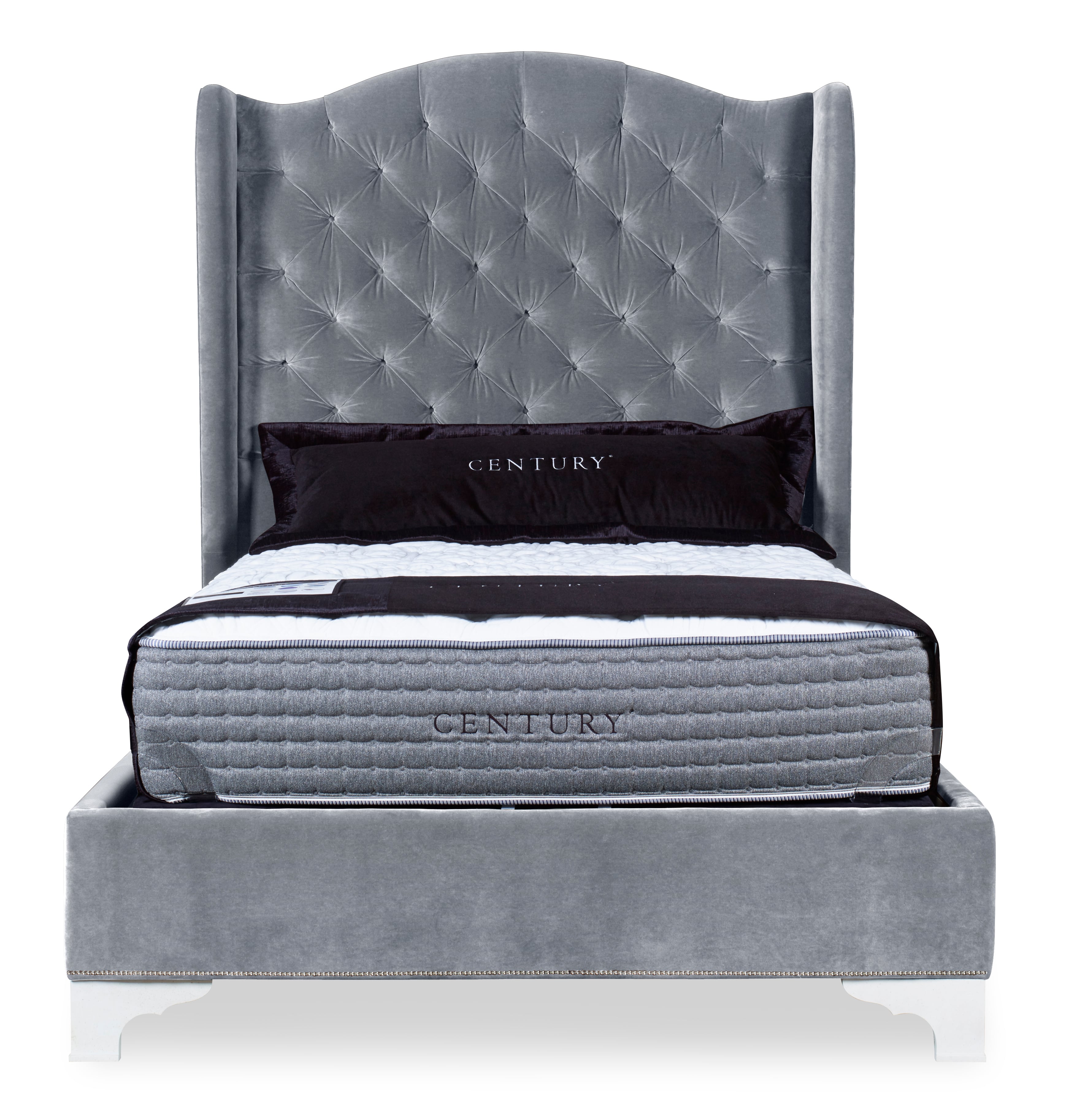 Details Tall Wing Bed - Queen