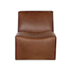 Century Leather Stone Armless Chair