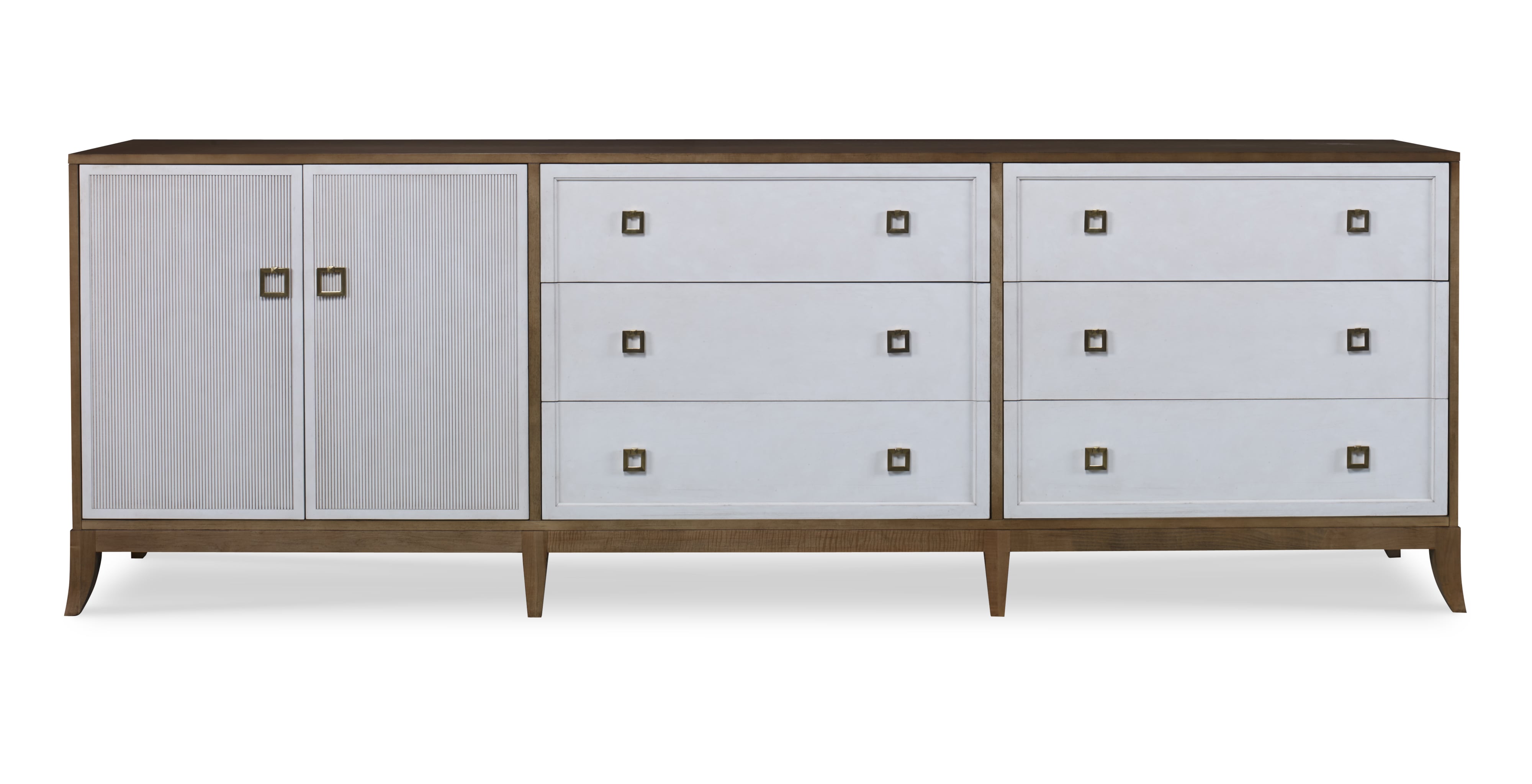 Details 2 Door/6 Drawer Low Credenza