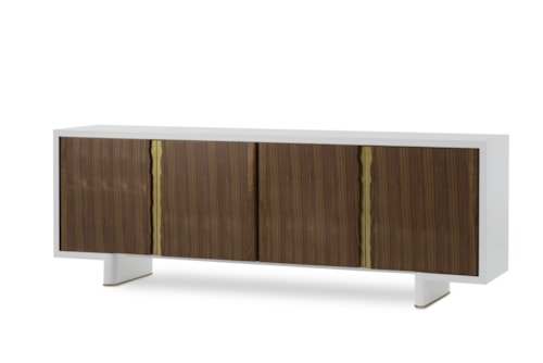 Kintsugi Contemporary 4-Door Credenza