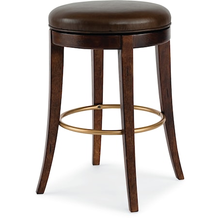 Park Transitional Swivel Bar Stool