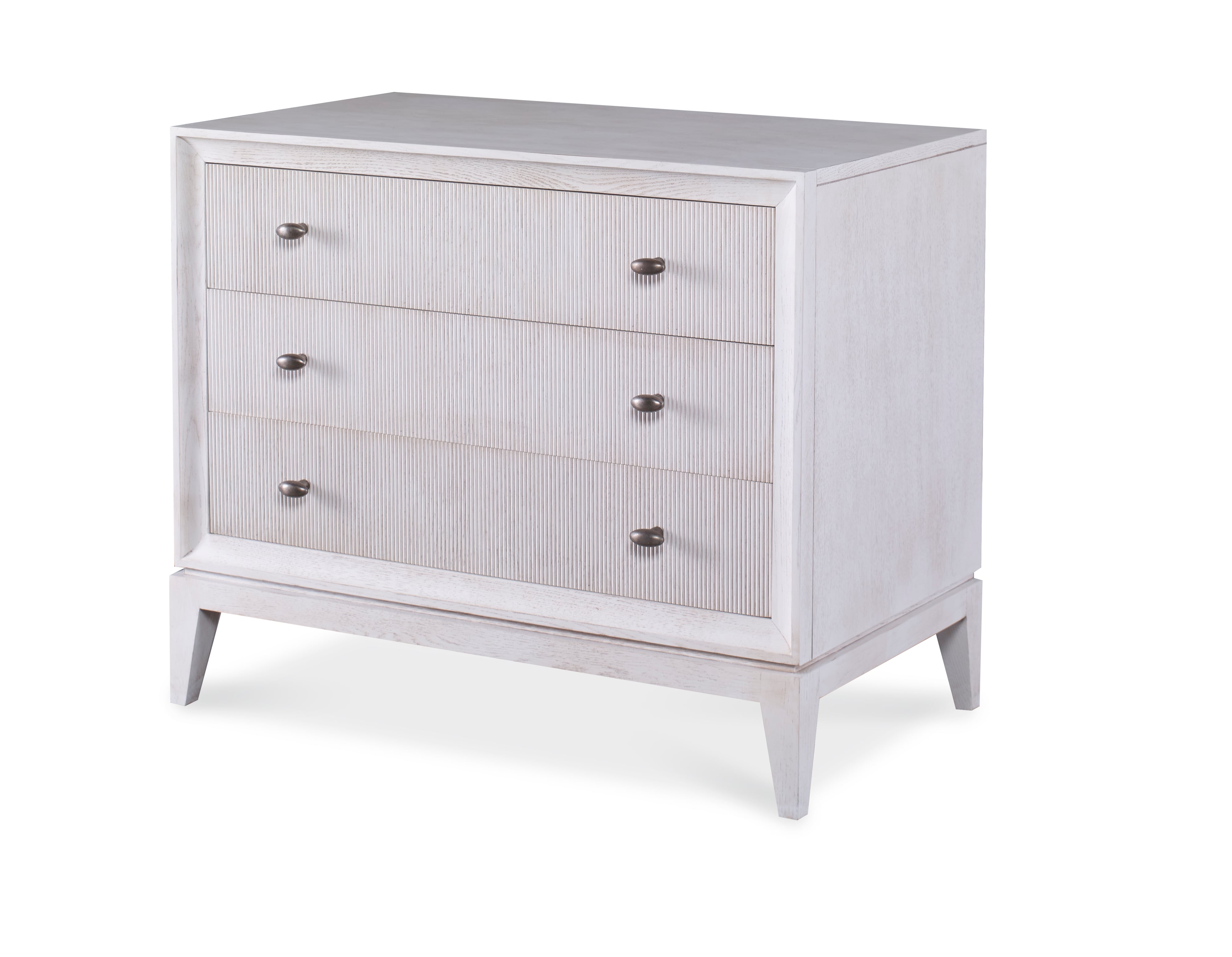 Details Three Drawer Large Nightstand
