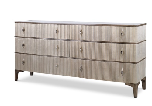 Edison Modern Industrial 6-Drawer Dresser