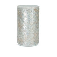 Capiz Contemporary Accent Table