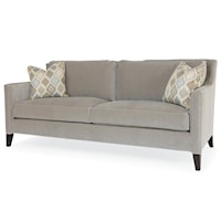 Contemporary Del Mar Apartment Sofa with Slope Arms