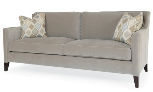 Contemporary Del Mar Apartment Sofa with Slope Arms