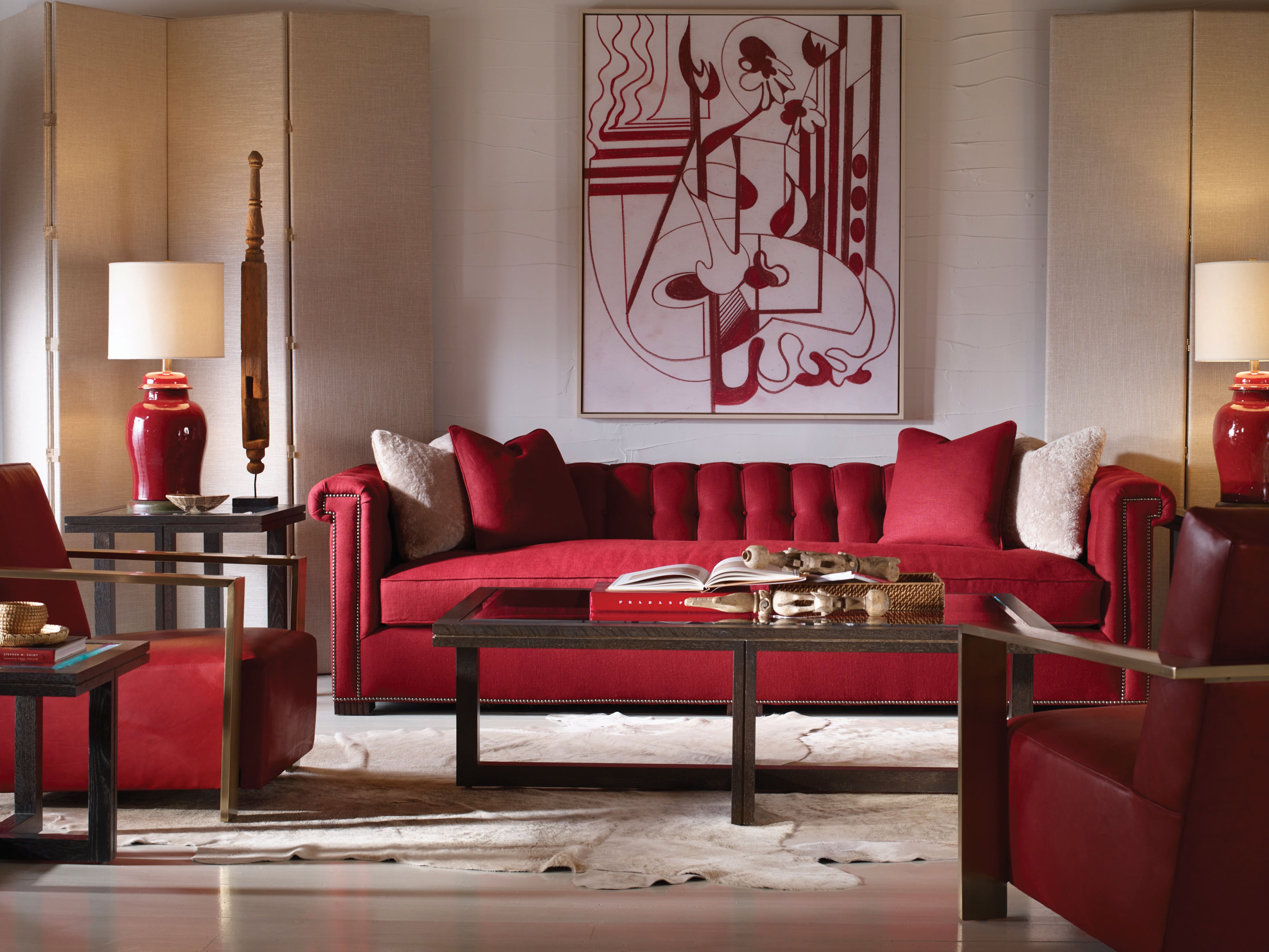 Modern Chesterfield Large Sofa (Bench)