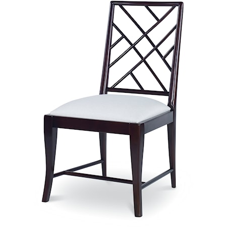 Crossback Contemporary Upholstered Dining Side Chair