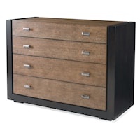 Contemporary Two-Tone 4-Drawer Bedroom Drawer Chest