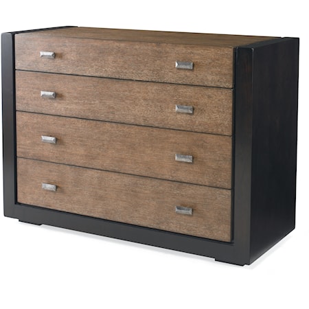 Contemporary Two-Tone 4-Drawer Bedroom Drawer Chest