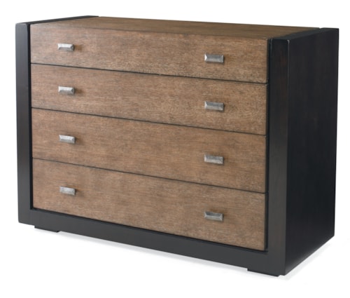 Contemporary Two-Tone 4-Drawer Bedroom Drawer Chest