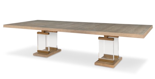 Porto Dining Table with Acrylic Legs