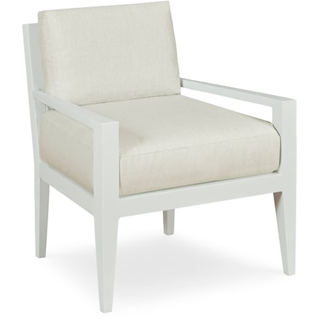 Sail Coastal Contemporary Outdoor Dining Arm Chair