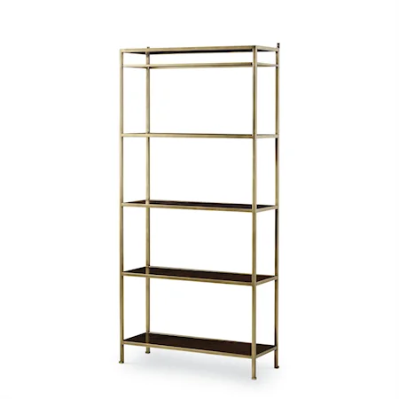 Hyde Park Transitional 4-Shelf Etagere