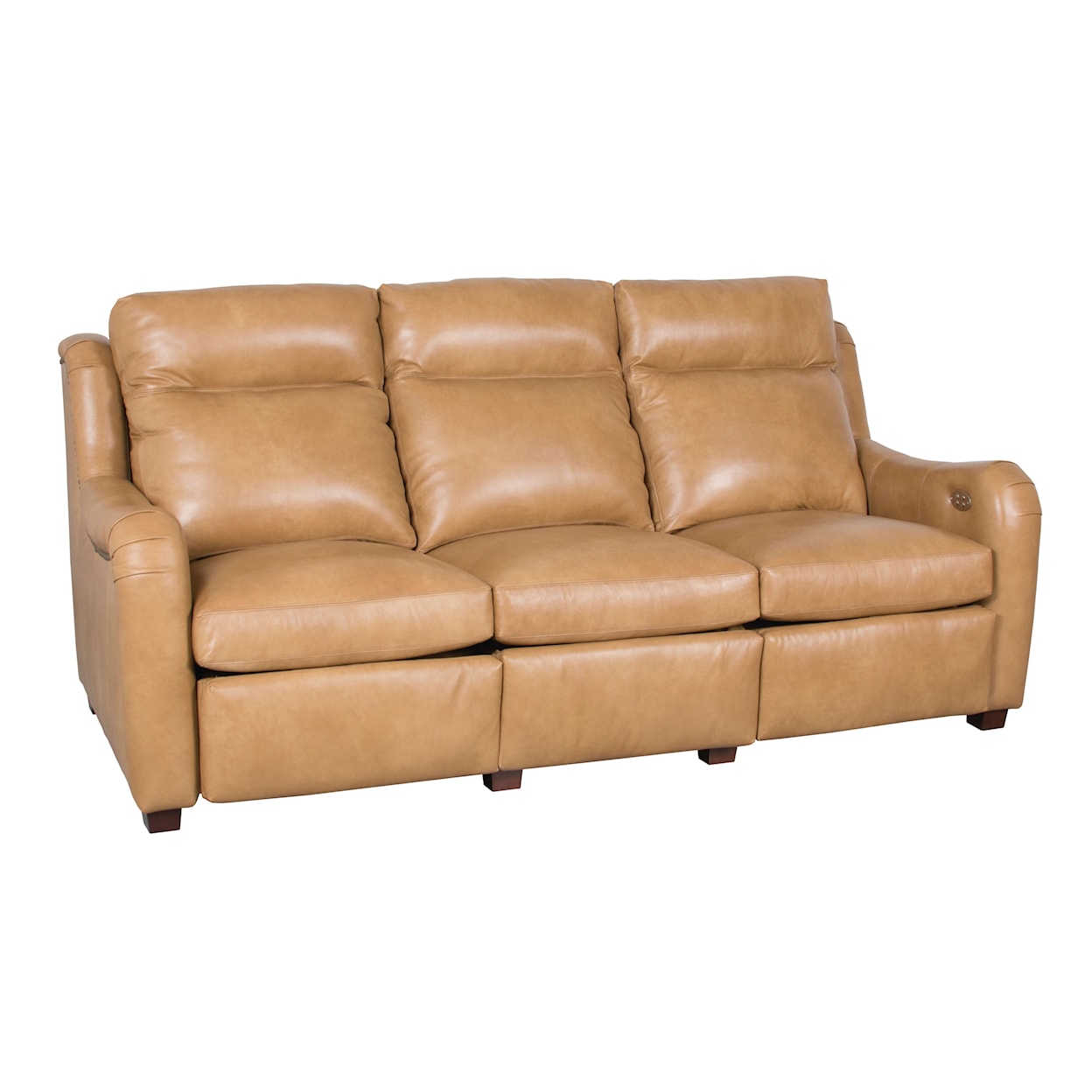 Century Leather Stone Motion Sofa