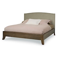 Transitional Chelsea King Bed with Upholstered Headboard