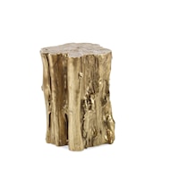 Small Contemporary Yew Trunk Side Table