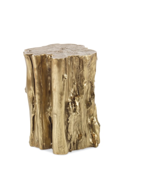 Small Contemporary Yew Trunk Side Table