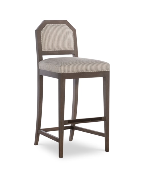Jennet Transitional Upholstered Bar Stool