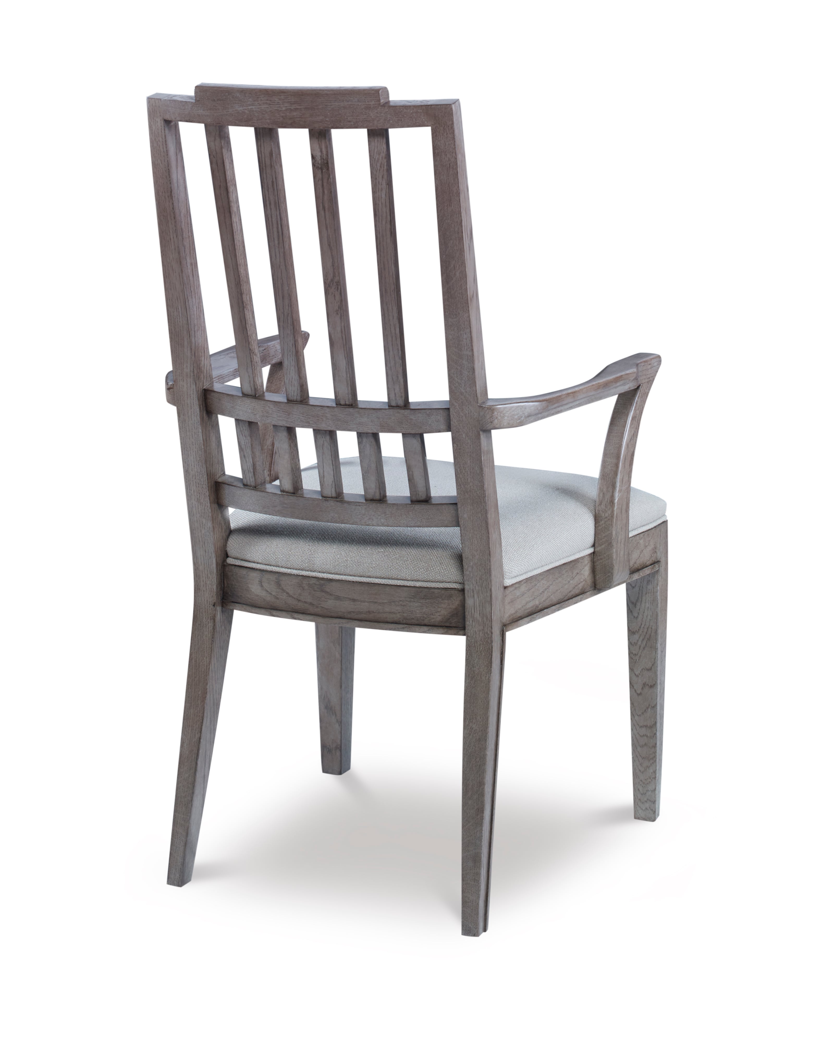 Slat Back Dining Arm Chair