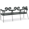 Century Thomas O'Brien Outdoor Outdoor Metal Scrolled Bench