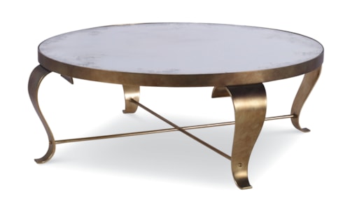 Mid-Century Modern Cocktail Table with Metal Legs