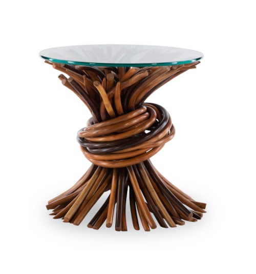 Chronograph Knot End Table-Natural