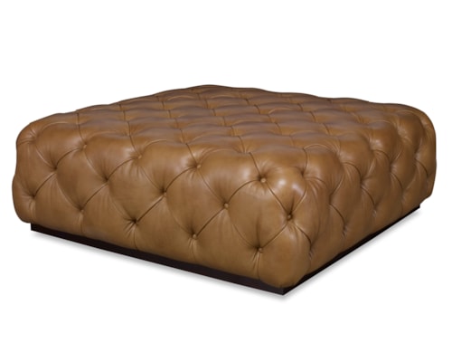 Rueben Traditional Tufted Cocktail Ottoman