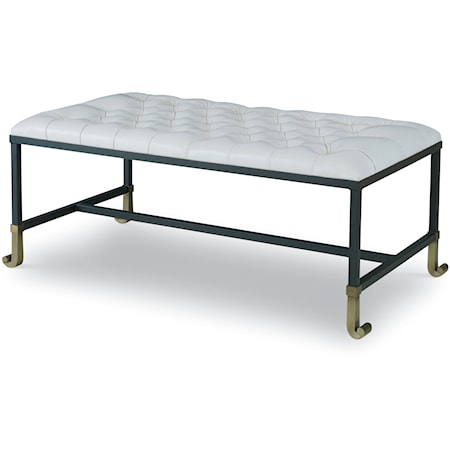 Calliope Bench with Brass Feet