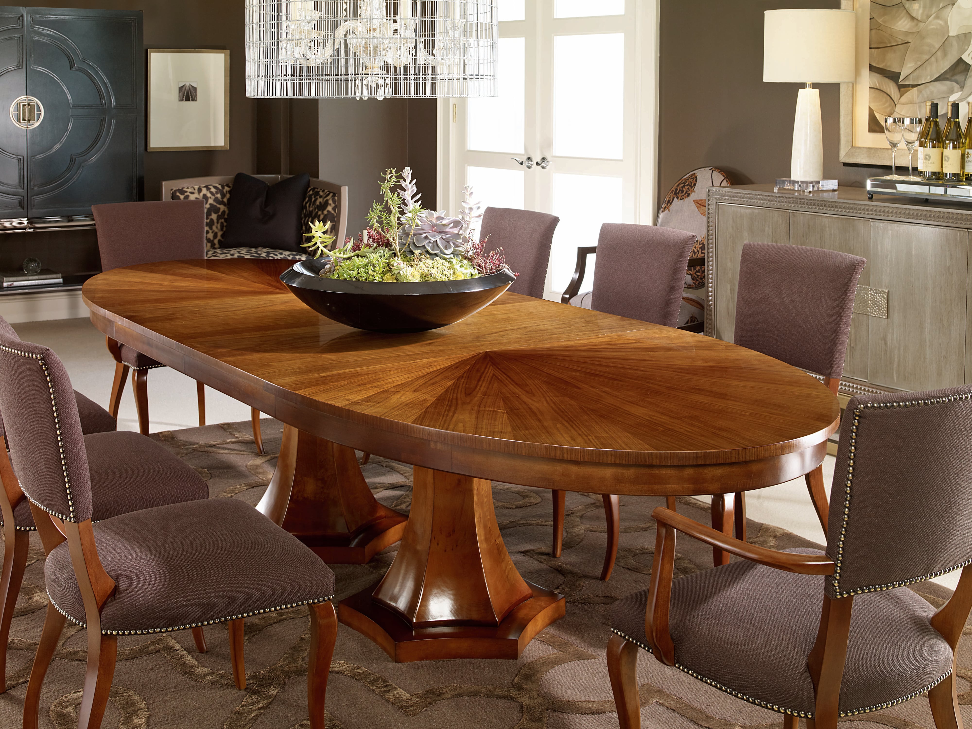 Century Tribeca Double Pedestal Dining Table
