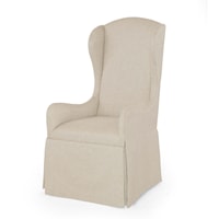 Harmony Transitional Upholstered Host Chair with Skirt