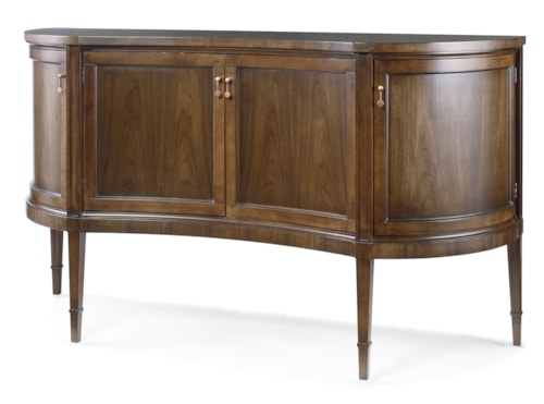 Mid-Century Modern 4-Door Sideboard Credenza