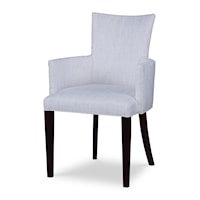 Transitional Apoise Upholstered Arm Chair with Tapered Legs