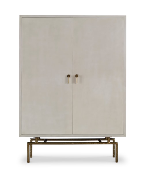 Transitional Bar Cabinet with Concealed Storage