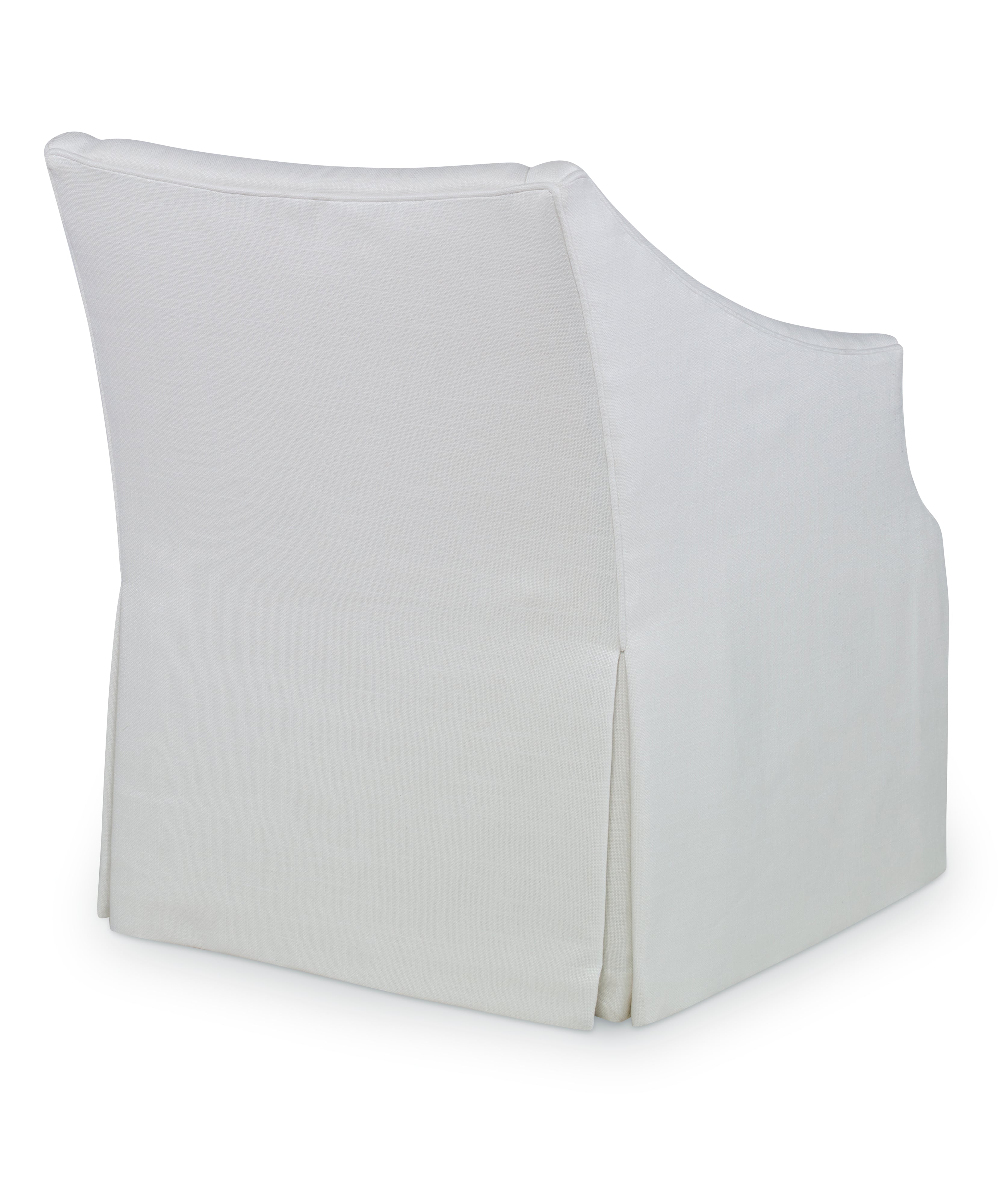 Skirted Swivel Chair