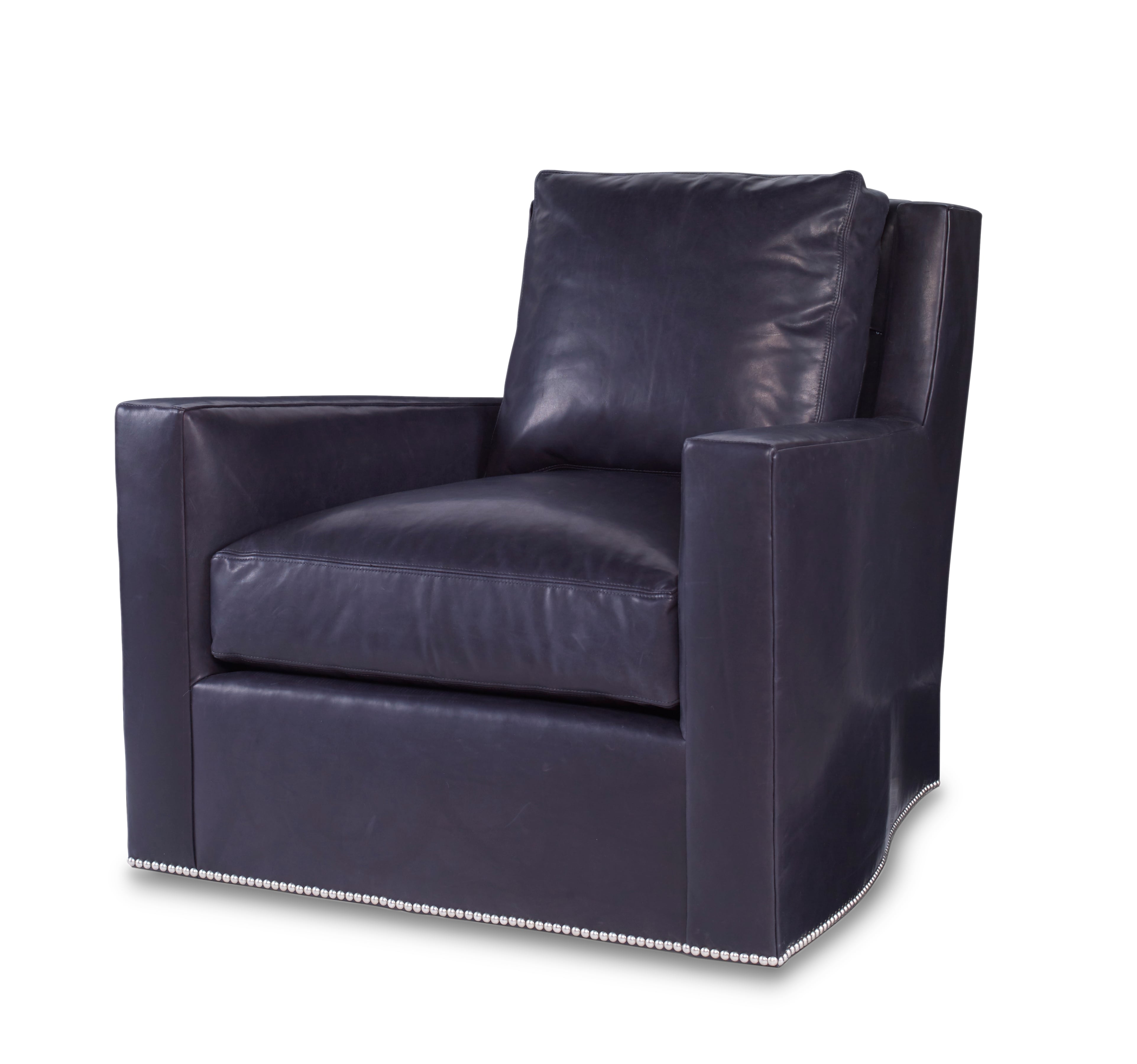 Nate Leather Swivel Chair