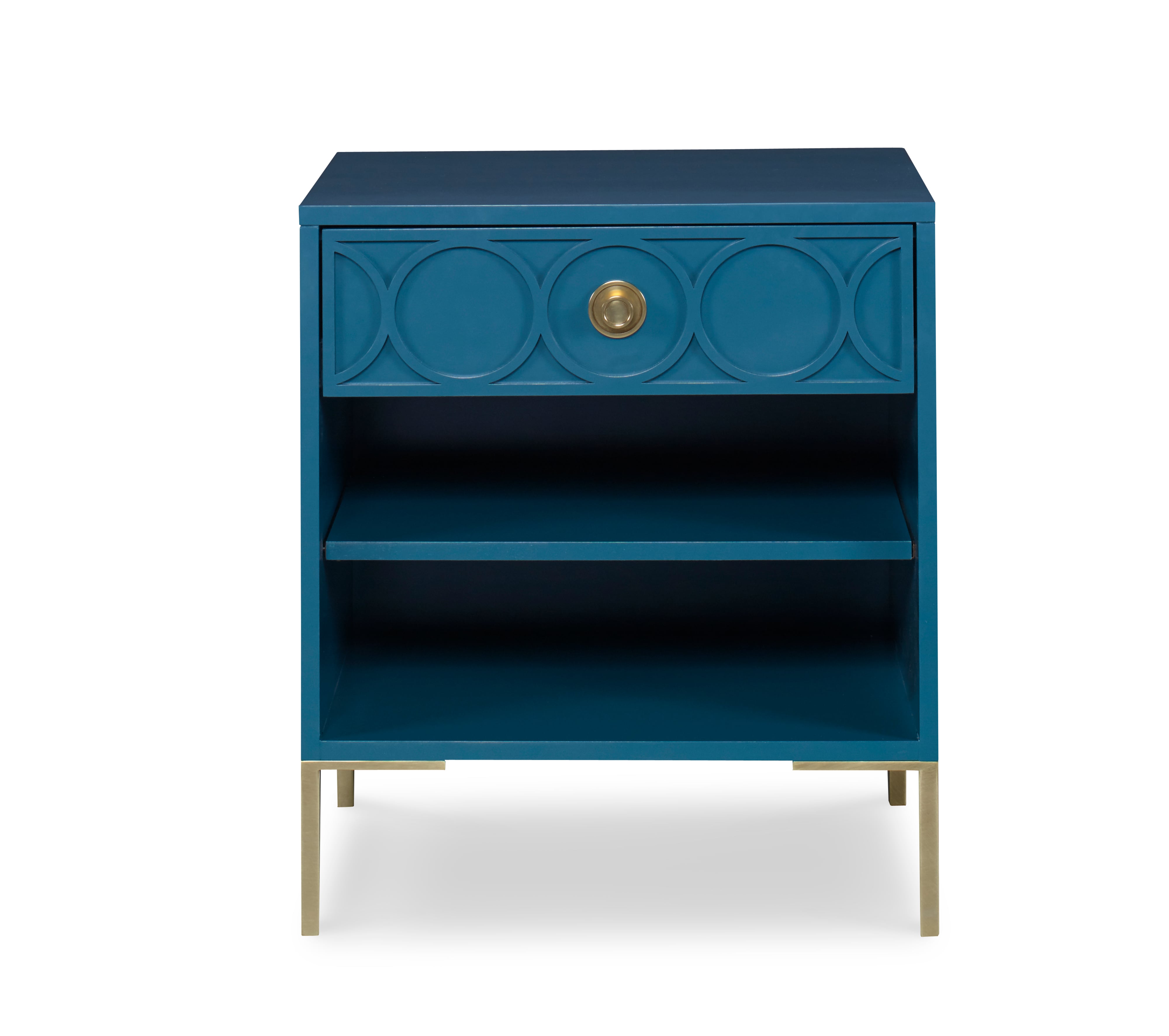 Century Details Case Details Single Drawer Small Nightstand