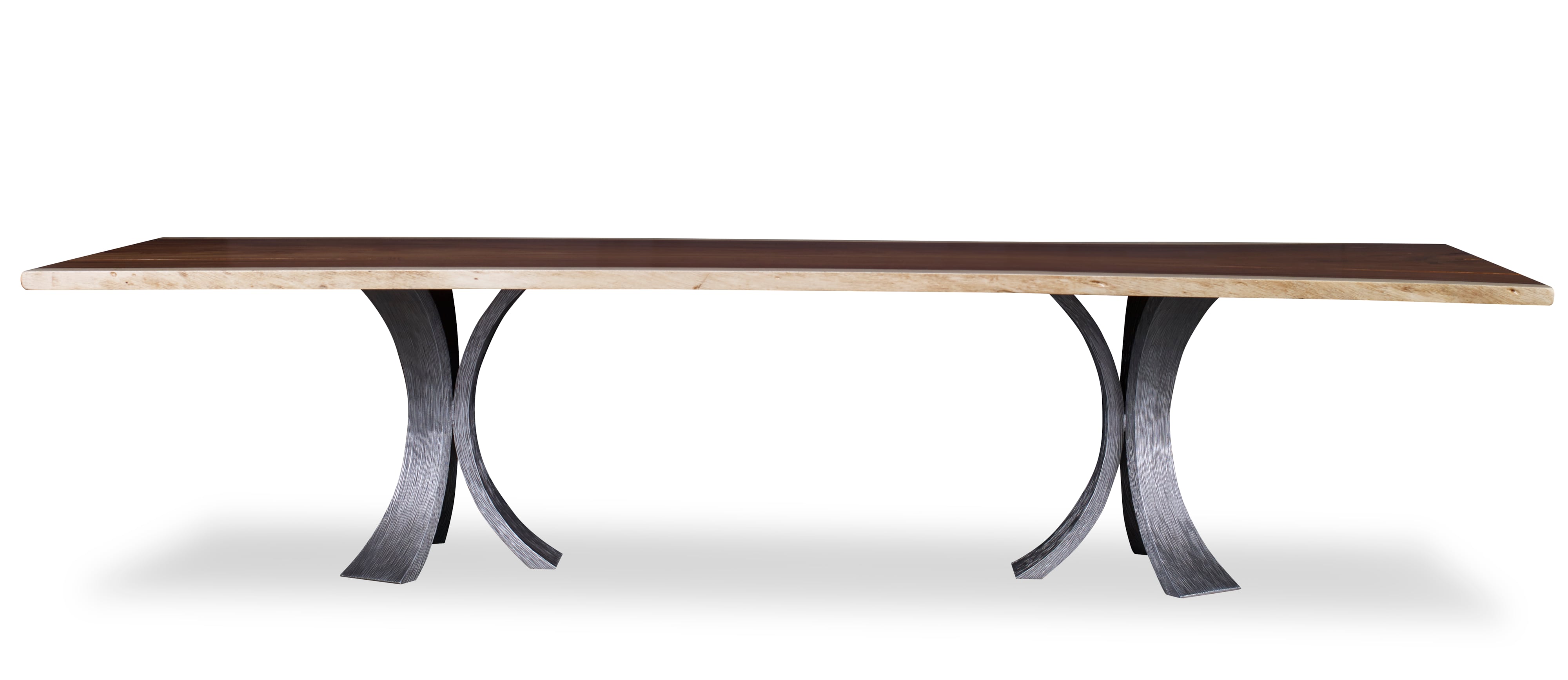 86 Guan.Slab Dining Tbl-Textured Metal