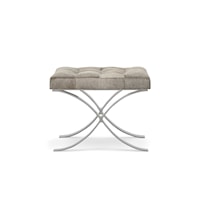 Sterling Transitional Upholstered Stool