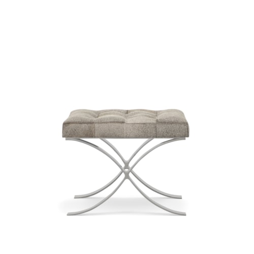 Sterling Transitional Upholstered Stool