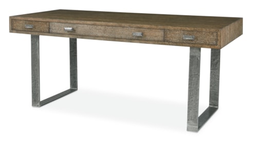 Westend Rustic Industrial 3-Drawer Writing Desk