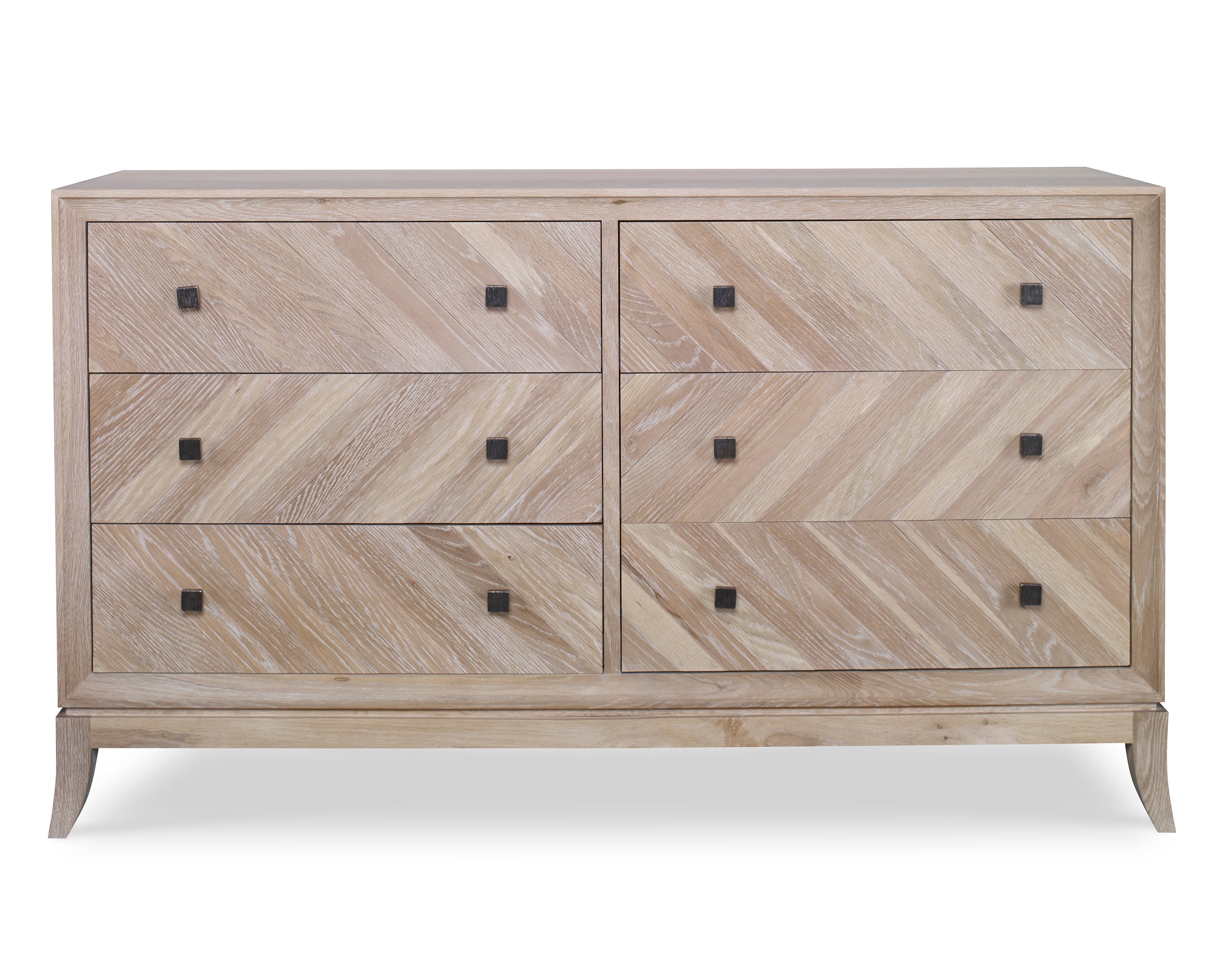 Details Six Drawer Low Dresser