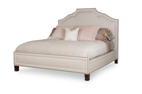 Transitional Fifth Avenue Upholstered Queen Headboard