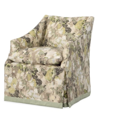 Skirted Swivel Chair