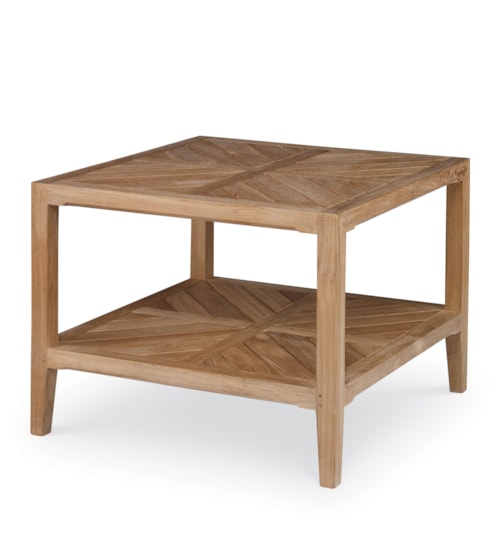 Coastal Outdoor Teak Side Table