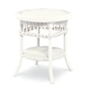 Century Thomas O'Brien Outdoor Outdoor Wicker Side Table W/ Tempered Glass