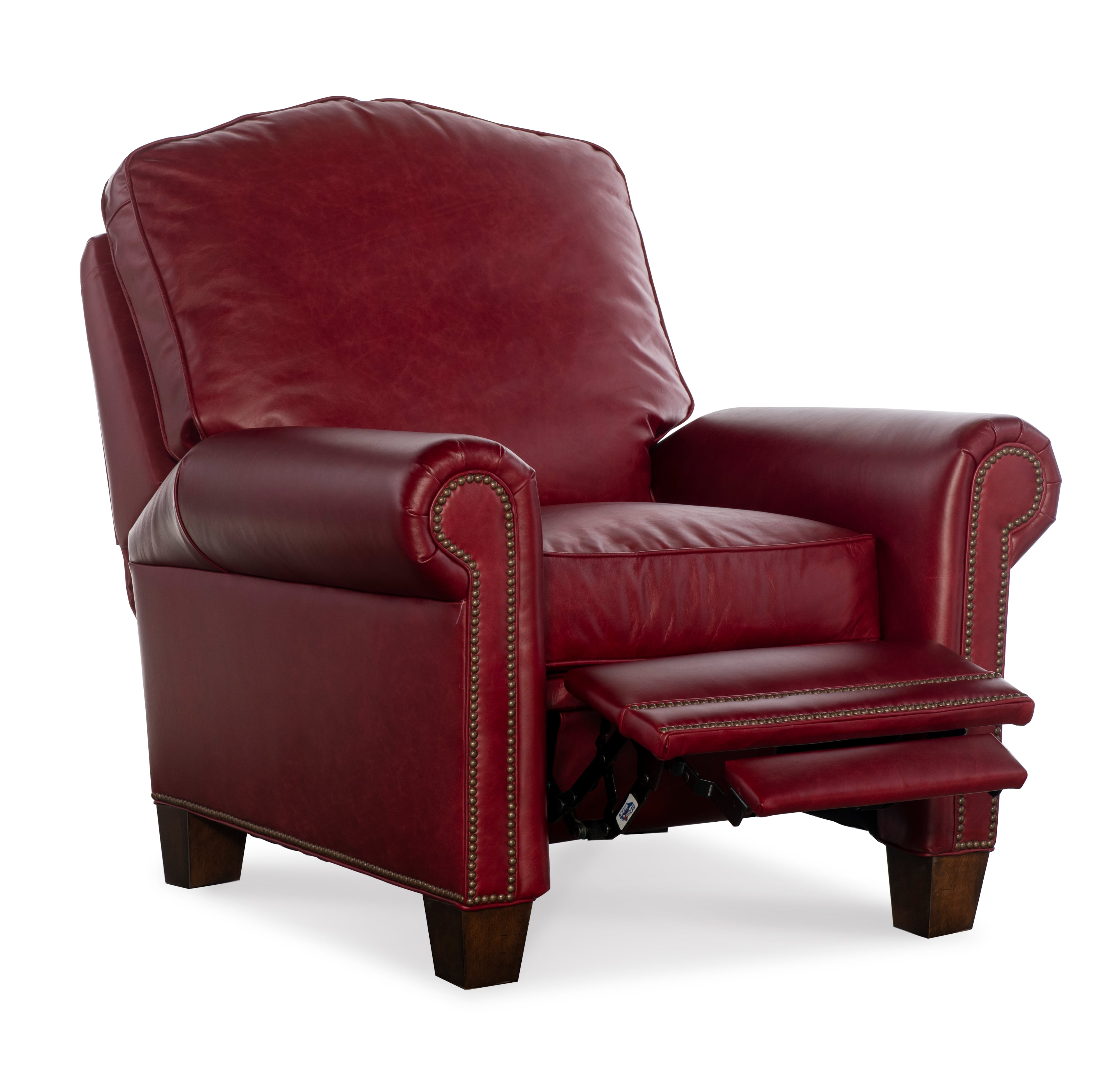 Century Leather Stone Larsen Manual Recliner